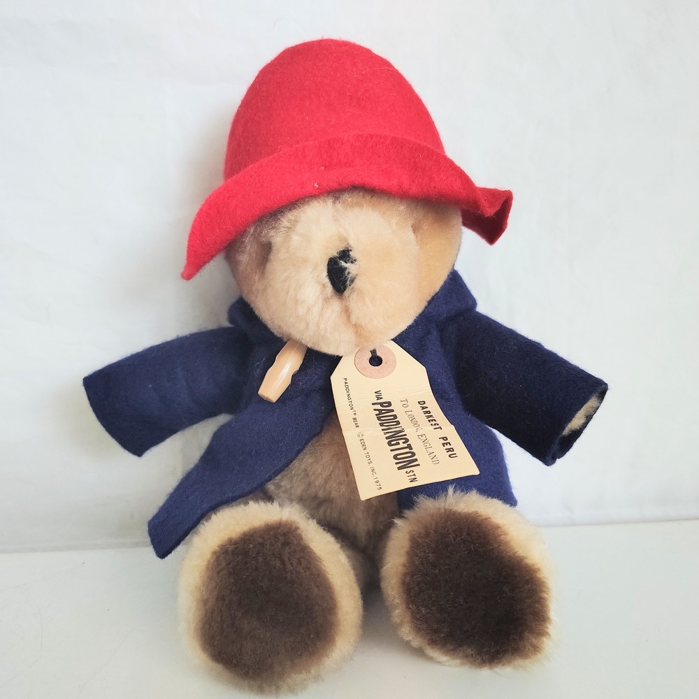 Vintage 1981 Paddington 9 1/2" Plush Eden Toys London England
